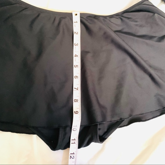Shores Shapes black bathing suit skirt bottoms only size 12 modest - Picture 14 of 16